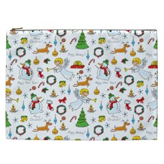 Christmas Pattern Cosmetic Bag (xxl)  by Valentinaart