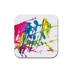 No 128 Rubber Square Coaster (4 Pack)  by AdisaArtDesign