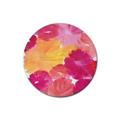 No 136 Rubber Round Coaster (4 Pack)  by AdisaArtDesign