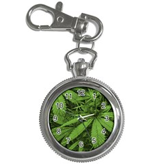 Marijuana Plants Pattern Key Chain Watches