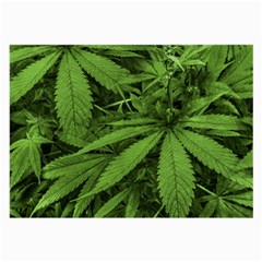 Marijuana Plants Pattern Large Glasses Cloth