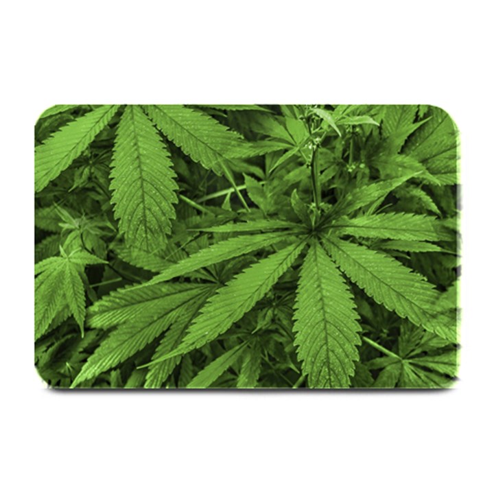 Marijuana Plants Pattern Plate Mats