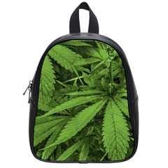 Marijuana Plants Pattern School Bag (Small)