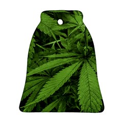 Marijuana Plants Pattern Bell Ornament (Two Sides)