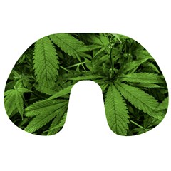 Marijuana Plants Pattern Travel Neck Pillows