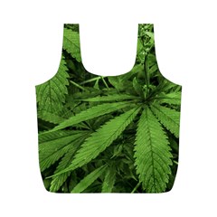 Marijuana Plants Pattern Full Print Recycle Bags (M) 