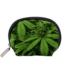 Marijuana Plants Pattern Accessory Pouches (Small) 