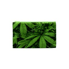 Marijuana Plants Pattern Cosmetic Bag (XS)