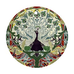 Art Nouveau Peacock Ornament (round) by NouveauDesign