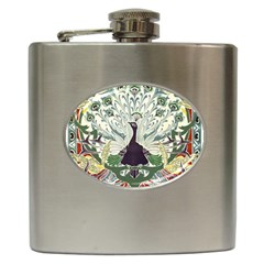 Art Nouveau Peacock Hip Flask (6 Oz) by NouveauDesign