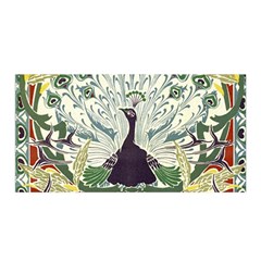 Art Nouveau Peacock Satin Wrap by NouveauDesign