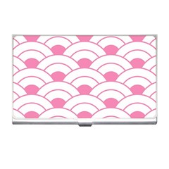 art deco shell pink white Business Card Holders