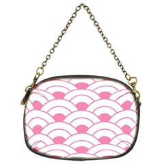 art deco shell pink white Chain Purses (One Side) 