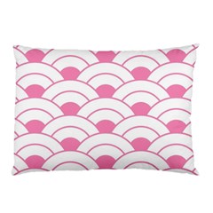 Art Deco Shell Pink White Pillow Case (two Sides) by NouveauDesign