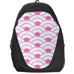 art deco shell pink white Backpack Bag