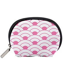 art deco shell pink white Accessory Pouches (Small) 