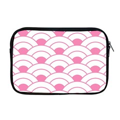 art deco shell pink white Apple MacBook Pro 17  Zipper Case