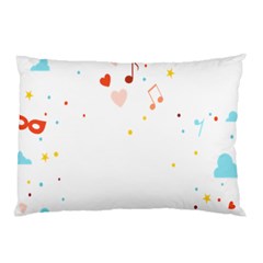 Music Cloud Heart Love Valentine Star Polka Dots Rainbow Mask Sky Pillow Case