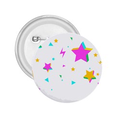 Star Triangle Space Rainbow 2 25  Buttons