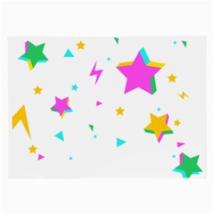 Star Triangle Space Rainbow Large Glasses Cloth (2-side)