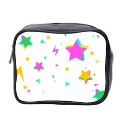 Star Triangle Space Rainbow Mini Toiletries Bag 2-side