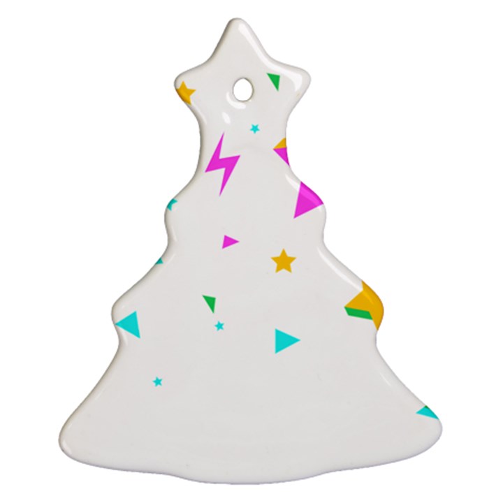 Star Triangle Space Rainbow Ornament (Christmas Tree) 