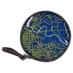 Map Art City Linbe Yellow Blue Classic 20-cd Wallets