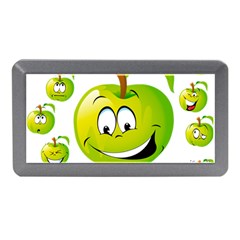 Apple Green Fruit Emoji Face Smile Fres Red Cute Memory Card Reader (mini)