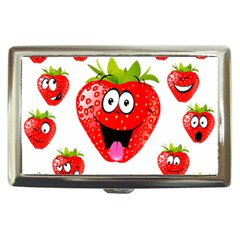 Strawberry Fruit Emoji Face Smile Fres Red Cute Cigarette Money Cases by Alisyart