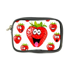 Strawberry Fruit Emoji Face Smile Fres Red Cute Coin Purse