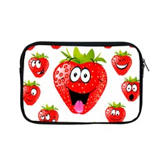 Strawberry Fruit Emoji Face Smile Fres Red Cute Apple Ipad Mini Zipper Cases by Alisyart