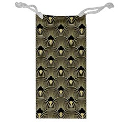 Art Deco Fan Pattern Jewelry Bag by NouveauDesign