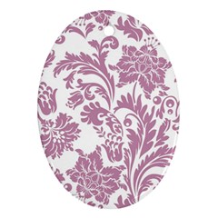 Vintage Floral Pattern Ornament (oval) by NouveauDesign