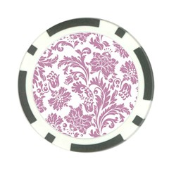 Vintage Floral Pattern Poker Chip Card Guard (10 Pack) by NouveauDesign