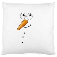 Cute Snowman Large Cushion Case (one Side)