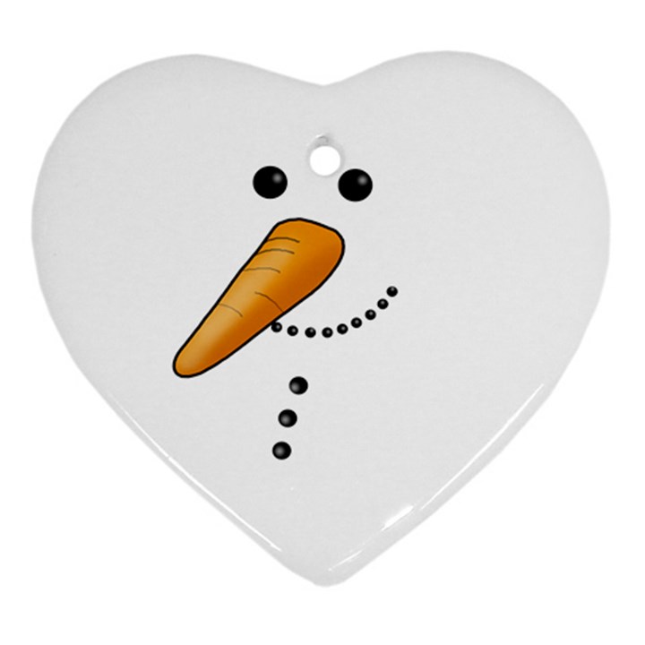 Cute snowman Ornament (Heart)