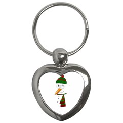 Cute Snowman Key Chains (heart)  by Valentinaart