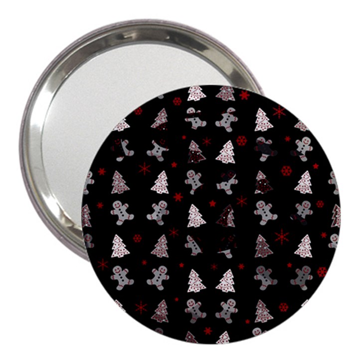 Ginger cookies Christmas pattern 3  Handbag Mirrors