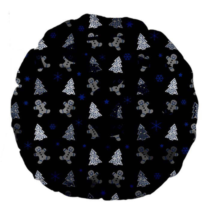 Ginger cookies Christmas pattern Large 18  Premium Round Cushions