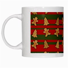 Ginger Cookies Christmas Pattern White Mugs by Valentinaart