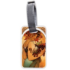 Alfons Mucha   Fruit Luggage Tags (one Side)  by NouveauDesign