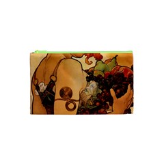 Alfons Mucha   Fruit Cosmetic Bag (xs) by NouveauDesign