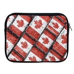 Canadian Flag Motif Pattern Apple Ipad 2/3/4 Zipper Cases by dflcprints