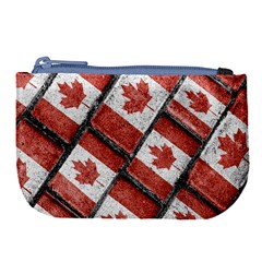 Canadian Flag Motif Pattern Large Coin Purse by dflcprints