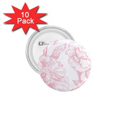 Vintage Pink Floral 1 75  Buttons (10 Pack) by NouveauDesign