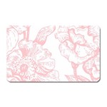vintage pink floral Magnet (Rectangular) Front