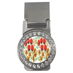 Flower Floral Red Yellow Leaf Green Sexy Summer Money Clips (cz) 
