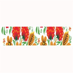 Flower Floral Red Yellow Leaf Green Sexy Summer Large Bar Mats