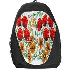 Flower Floral Red Yellow Leaf Green Sexy Summer Backpack Bag by Mariart