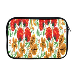 Flower Floral Red Yellow Leaf Green Sexy Summer Apple Macbook Pro 17  Zipper Case